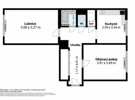 Prodej bytu, 2+1, 64 m²