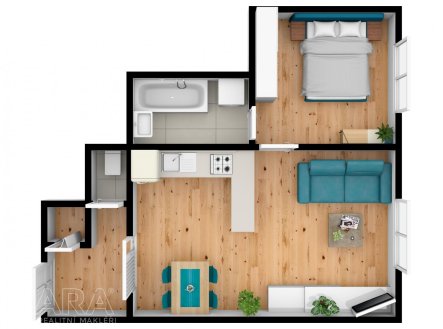 Prodej bytu, 2+kk, 40 m²