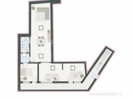 Prodej bytu, 3+kk, 111,6 m²