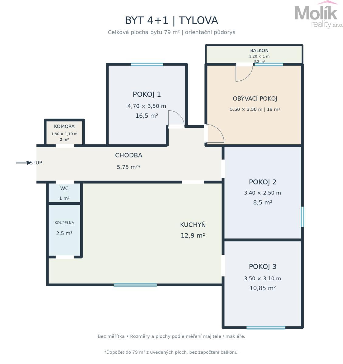 Tylova_4plus1_pudorys