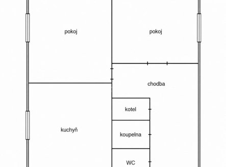 Pronájem bytu, 2+kk, 47 m²