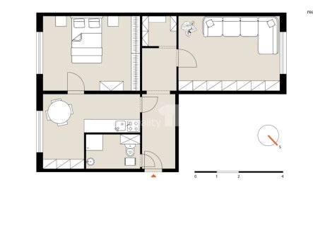 Pronájem bytu, 2+1, 57 m²