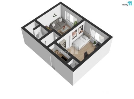 Pronájem bytu, 2+kk, 47 m²