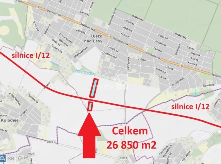 Prodej pozemku, zemědělská půda, 26 850 m²