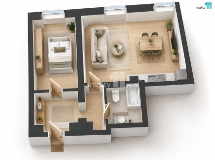 Prodej bytu, 2+kk, 51 m²
