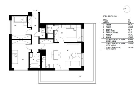 Prodej bytu, 4+kk, 90 m²