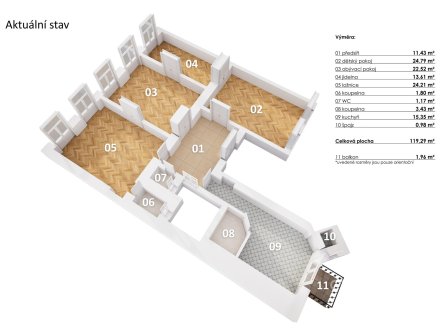 Prodej bytu, 4+1, 120 m²