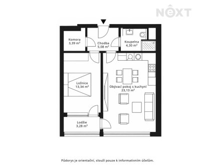 Prodej bytu, 2+kk, 53 m²