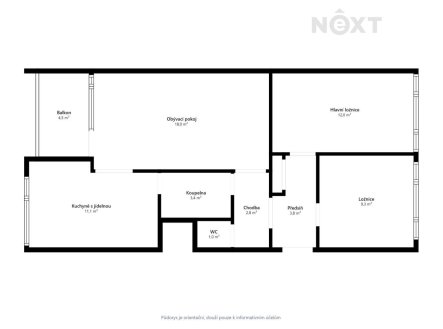 Prodej bytu, 3+1, 68 m²