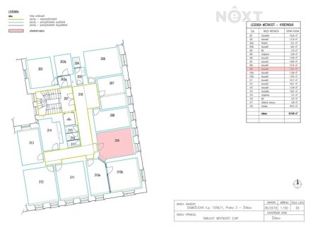 Pronájem kanceláře, 17 m²