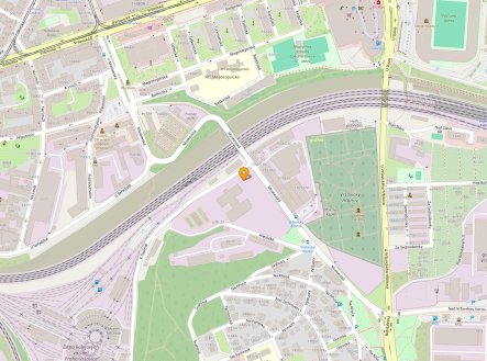 Mapa umístění nemovitosti. | Connect Vršovice