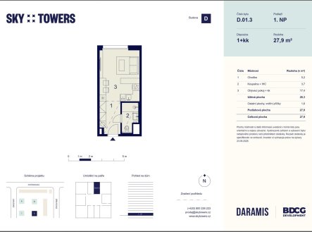 Prodej bytu, 1+kk, 27 m²