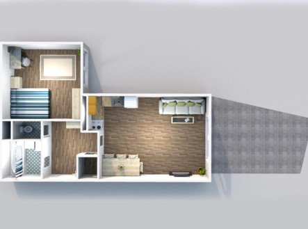 Pronájem bytu, 2+kk, 56 m²