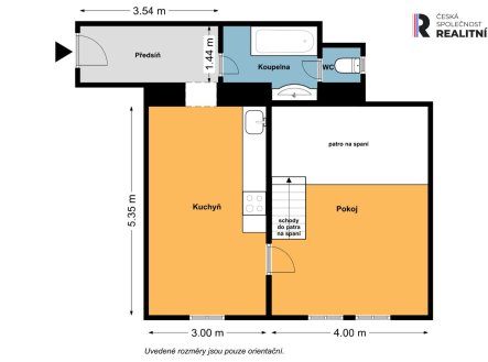 Pronájem bytu, 1+1, 48 m²