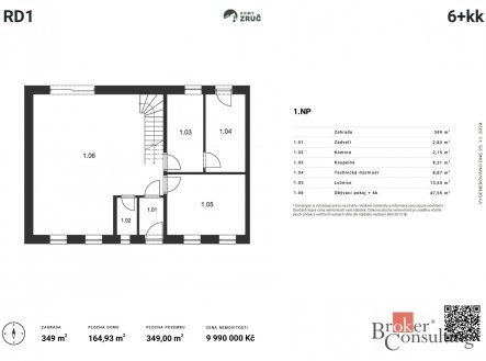 Prodej domu/vily, 164,93 m²