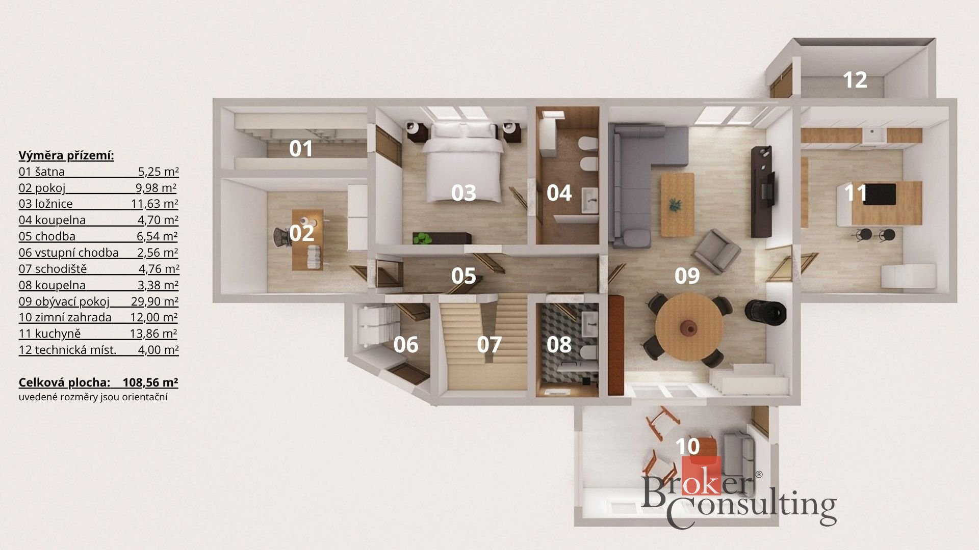 Prodej, domy/rodinný, 290 m2, Vladislavova 1130, 25303 Chýně, Praha-západ [ID 77323]