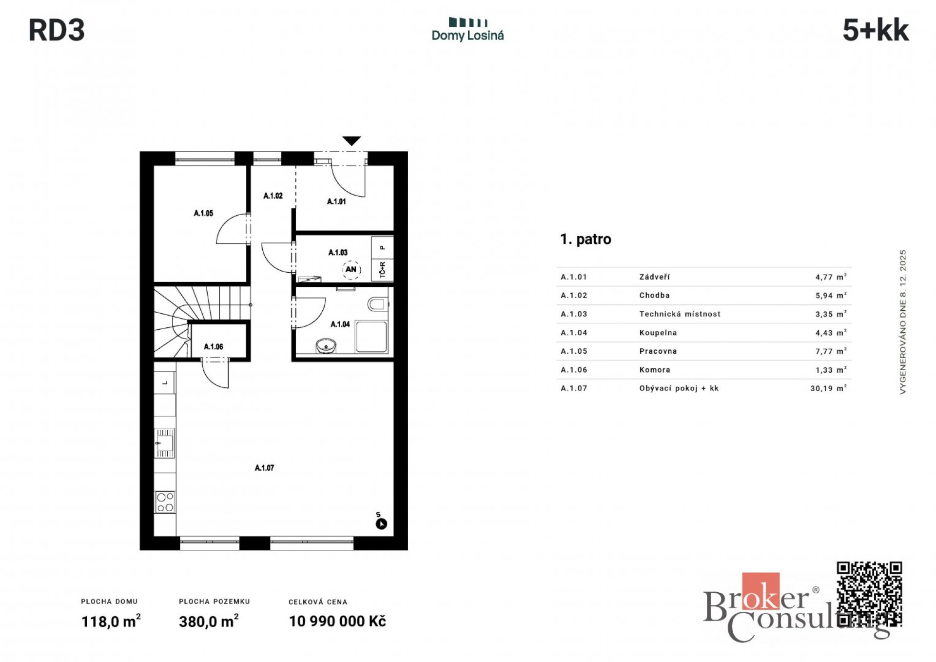 Prodej, domy/rodinný, 118 m2, 33204 Losiná, Plzeň-město [ID 80049]