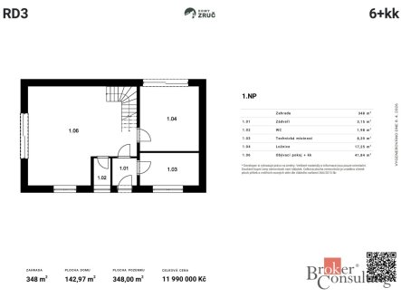 Prodej domu/vily, 142,97 m²