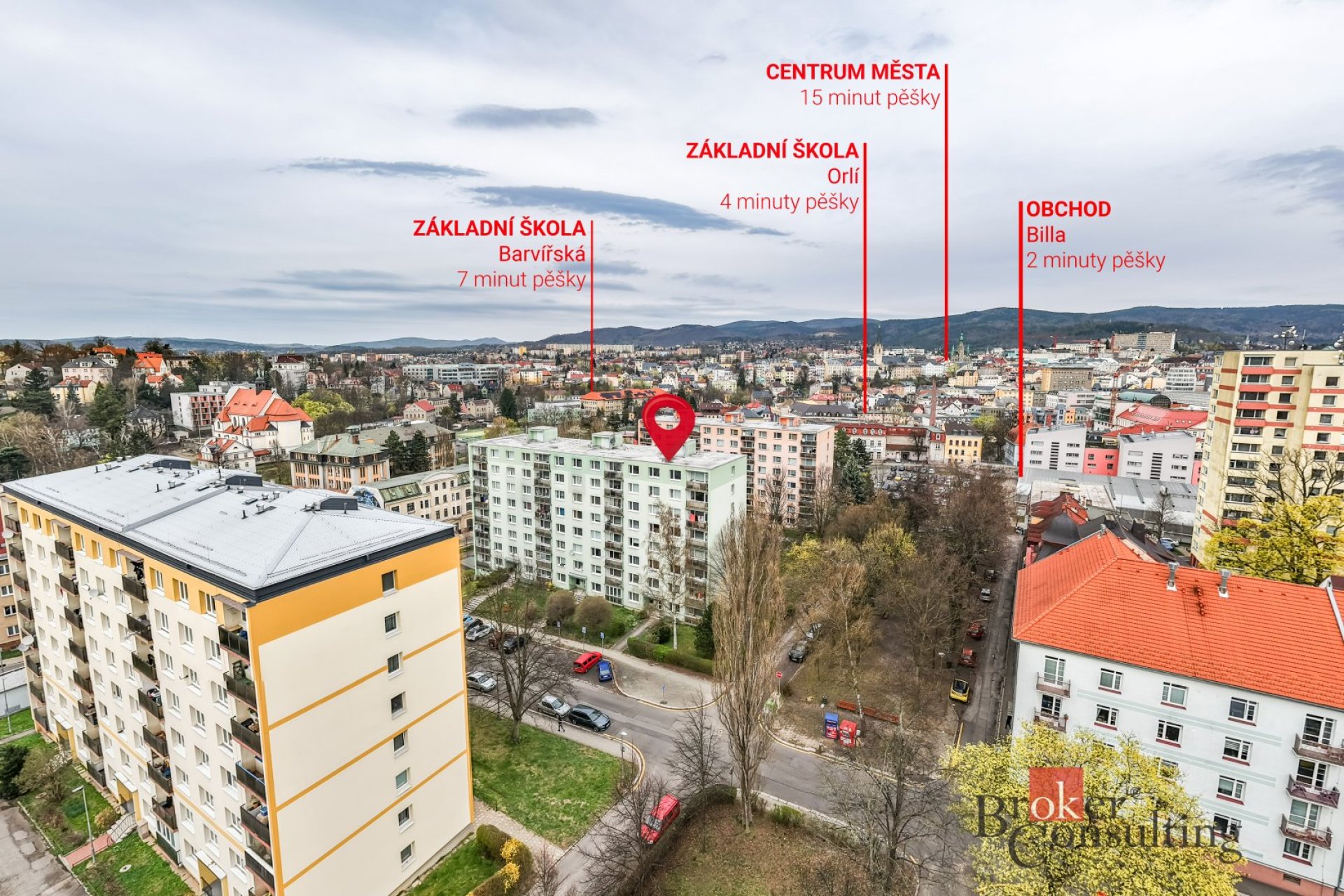 Prodej družstevního bytu 2+1, 60.3 m2, Oldřichova, Liberec