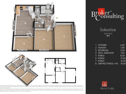 Prodej bytu, 4+kk, 70 m²