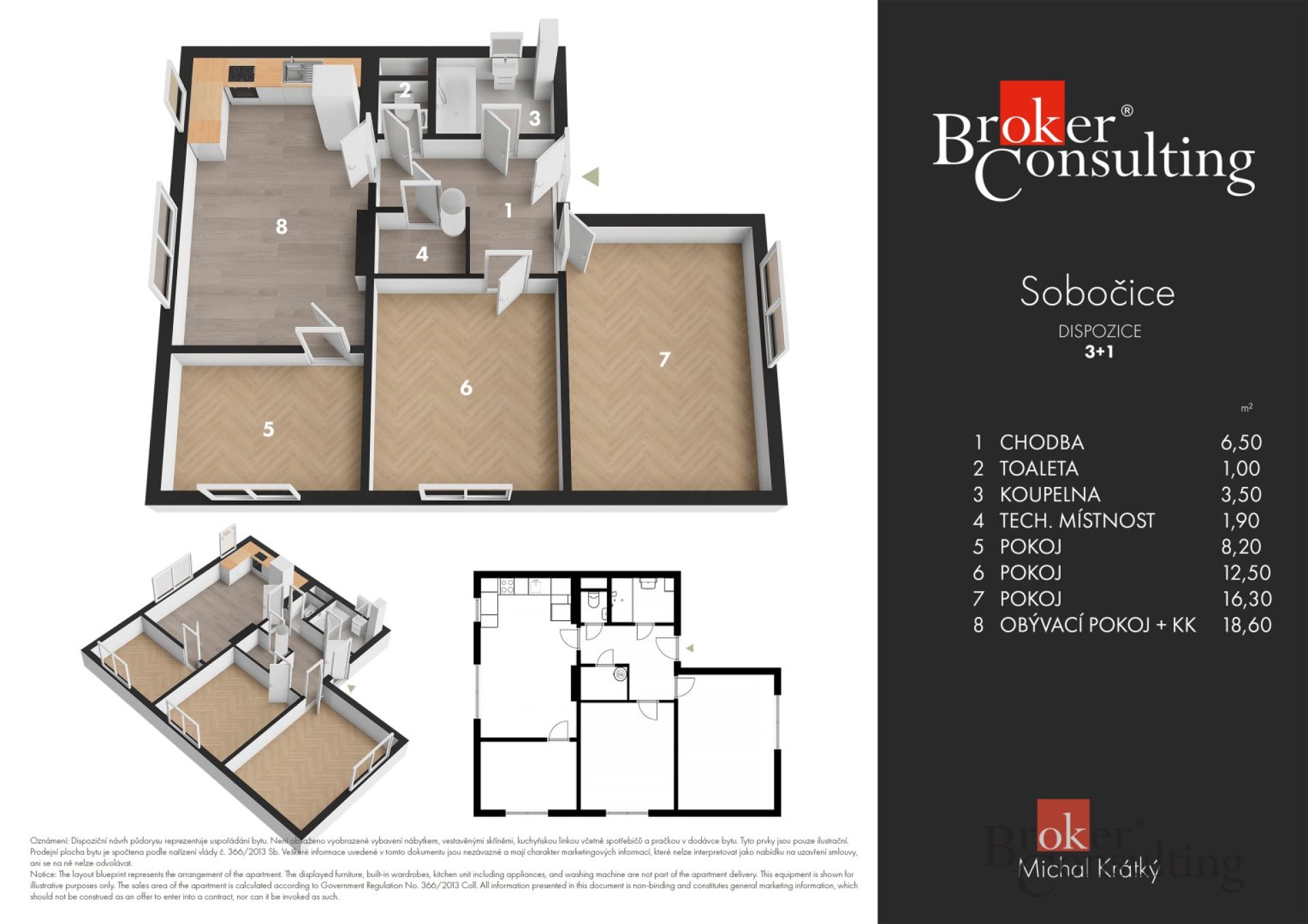 Prodej, byty/4+kk, 70 m2, Sobočice 17, 28144 Zásmuky, Kolín [ID 85067]