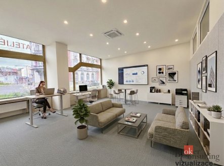 Pronájem komerčního objektu, administrativní budova, 141 m²