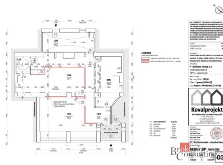 Pronájem komerčního objektu, administrativní budova, 141 m²