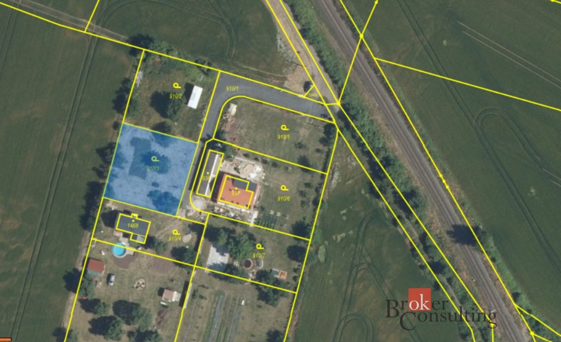 Prodej, pozemky/bydlení, 836 m2, 25065 Líbeznice, Praha-východ [ID 87595]