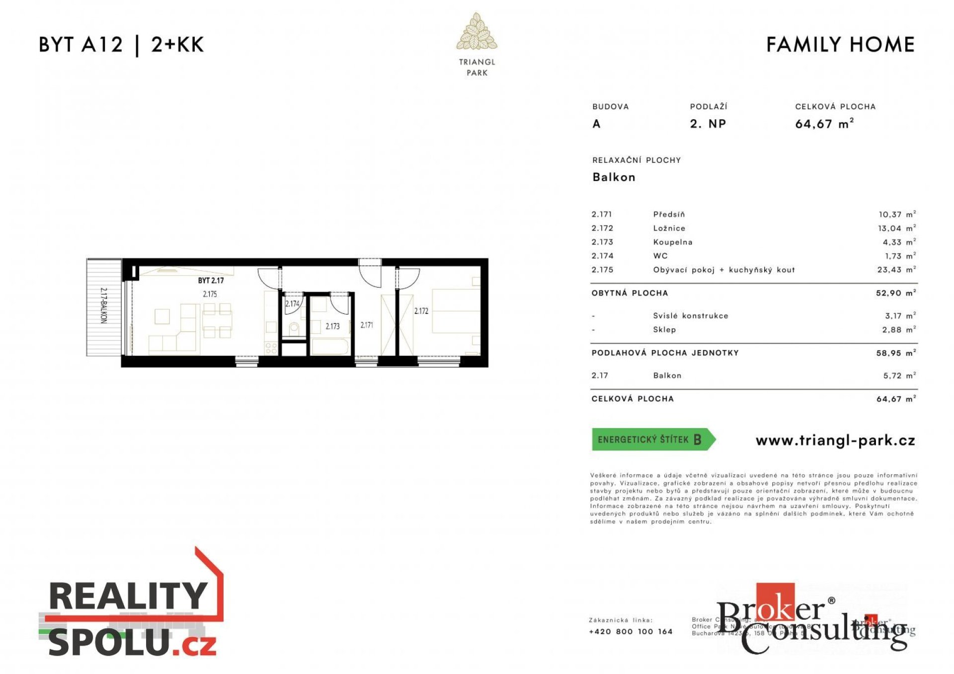 Pronájem, byty/2+kk, 53 m2, Železná 3057/4, 30100 Plzeň, Plzeň-město [ID 87881]