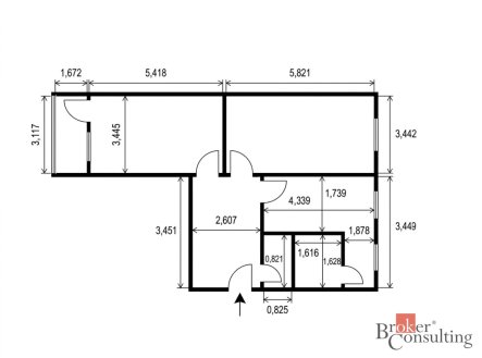 Prodej bytu, 2+1, 62 m²