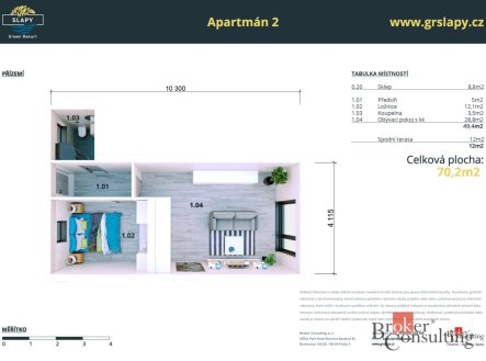 Prodej bytu, 2+kk, 49 m²