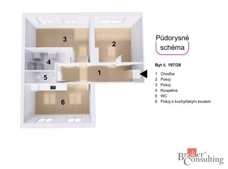 Prodej bytu, 3+kk, 86 m²