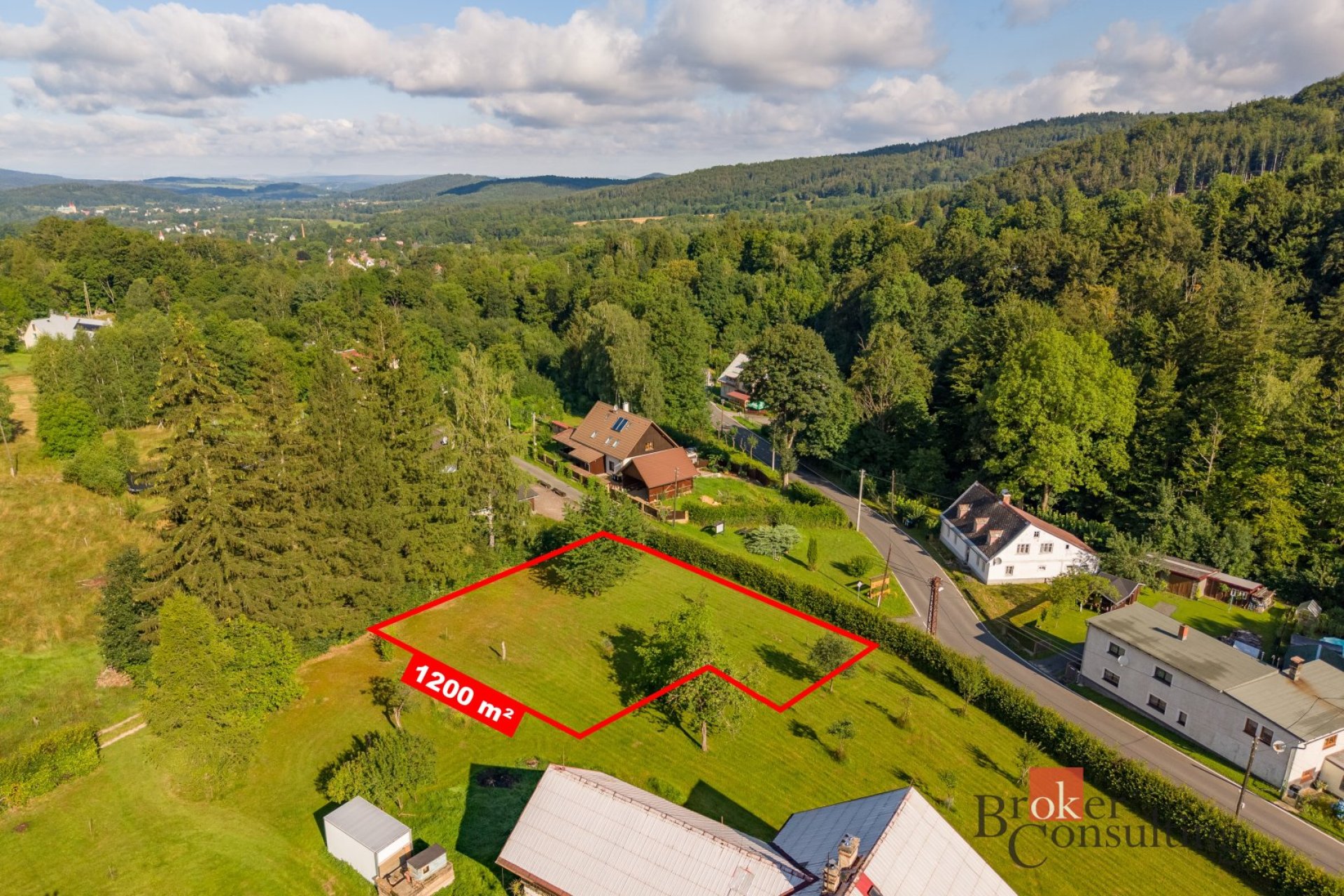 Prodej, pozemky/bydlení, 1200 m2, Bílý Potok , Liberec [ID 88412]