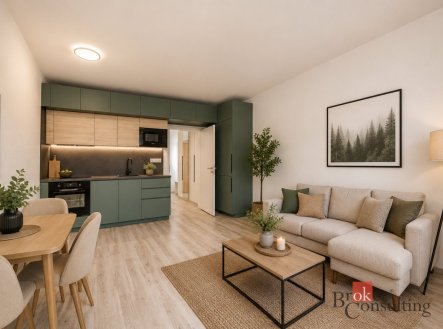 Pronájem bytu, 1+kk, 38,47 m²