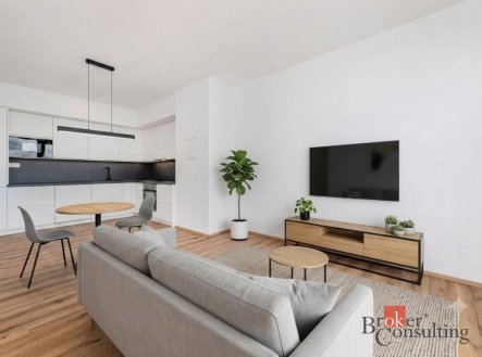 Pronájem bytu, 2+kk, 66,17 m²