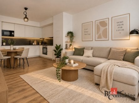 Pronájem bytu, 2+kk, 66,17 m²