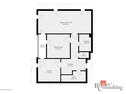 Prodej bytu, 3+kk, 85 m²