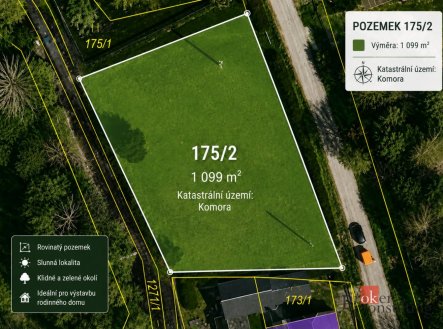 Prodej pozemku pro bydlení, 1 099 m²