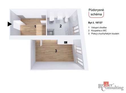Prodej bytu, 1+kk, 47,31 m²