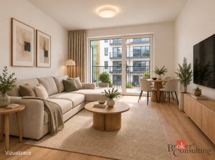 Pronájem bytu, 2+kk, 54 m²