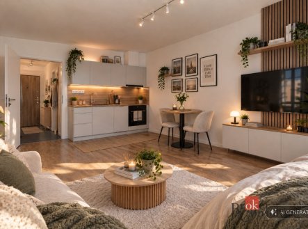 Pronájem bytu, 1+kk, 35,57 m²