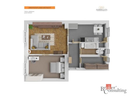 Prodej bytu, 2+1, 62,2 m²