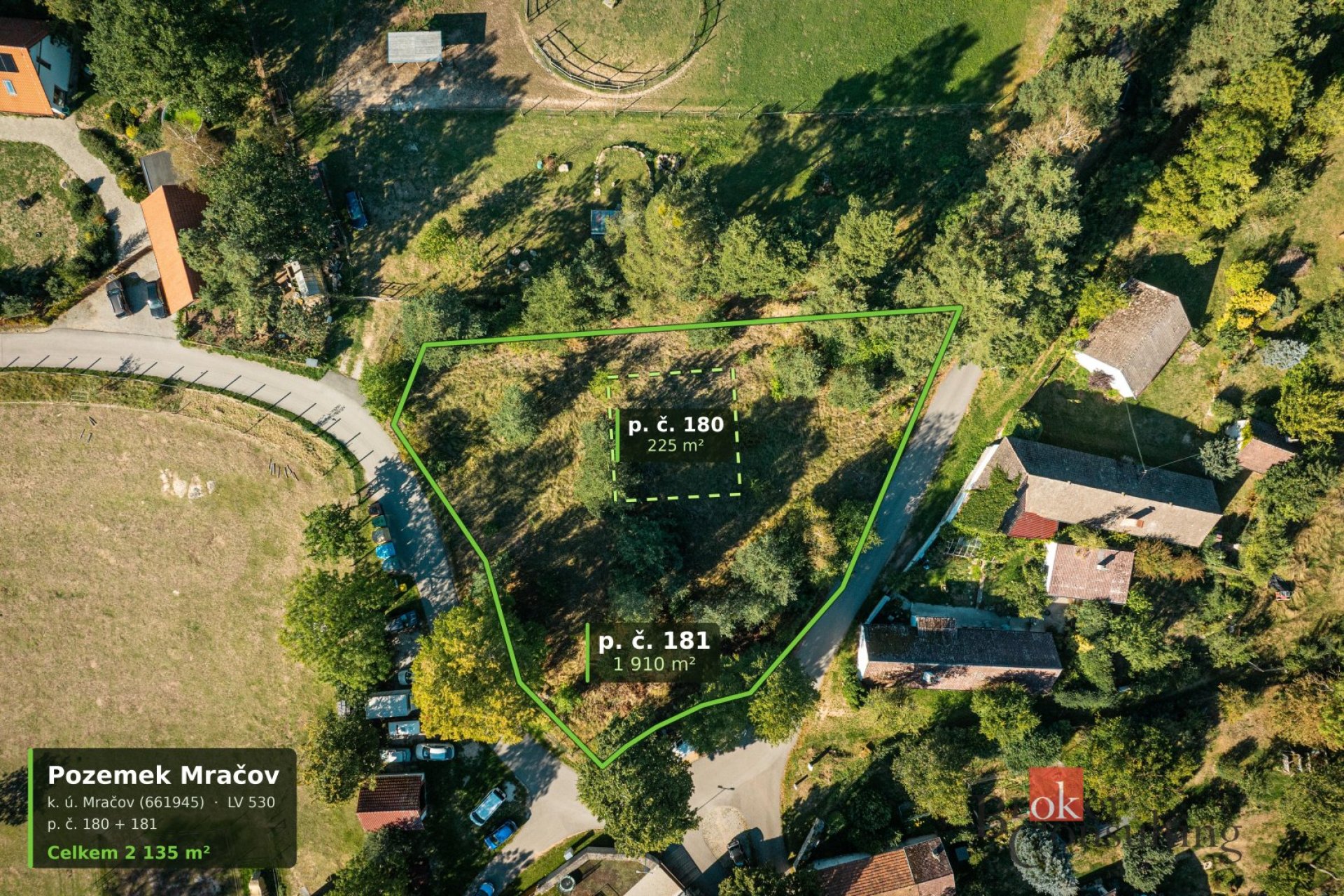 Prodej, pozemky/bydlení, 2135 m2, Kadov , Strakonice [ID 89682]
