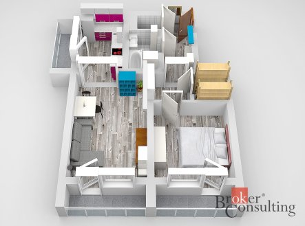 Prodej bytu, 2+1, 53 m²