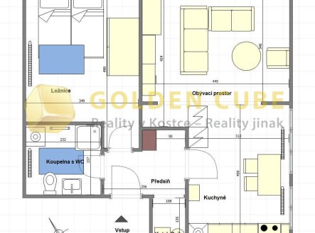 Prodej bytu, 1+1, 59 m²