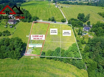 Prodej pozemku, zemědělská půda, 3 630 m²