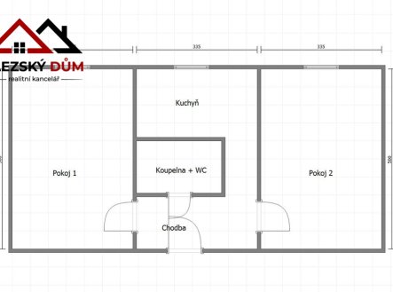 Prodej bytu, 2+1, 54 m²