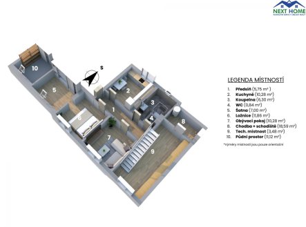 Prodej bytu, 5+1, 110 m²