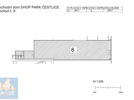 Pronájem obchodní prostory, 260 m²