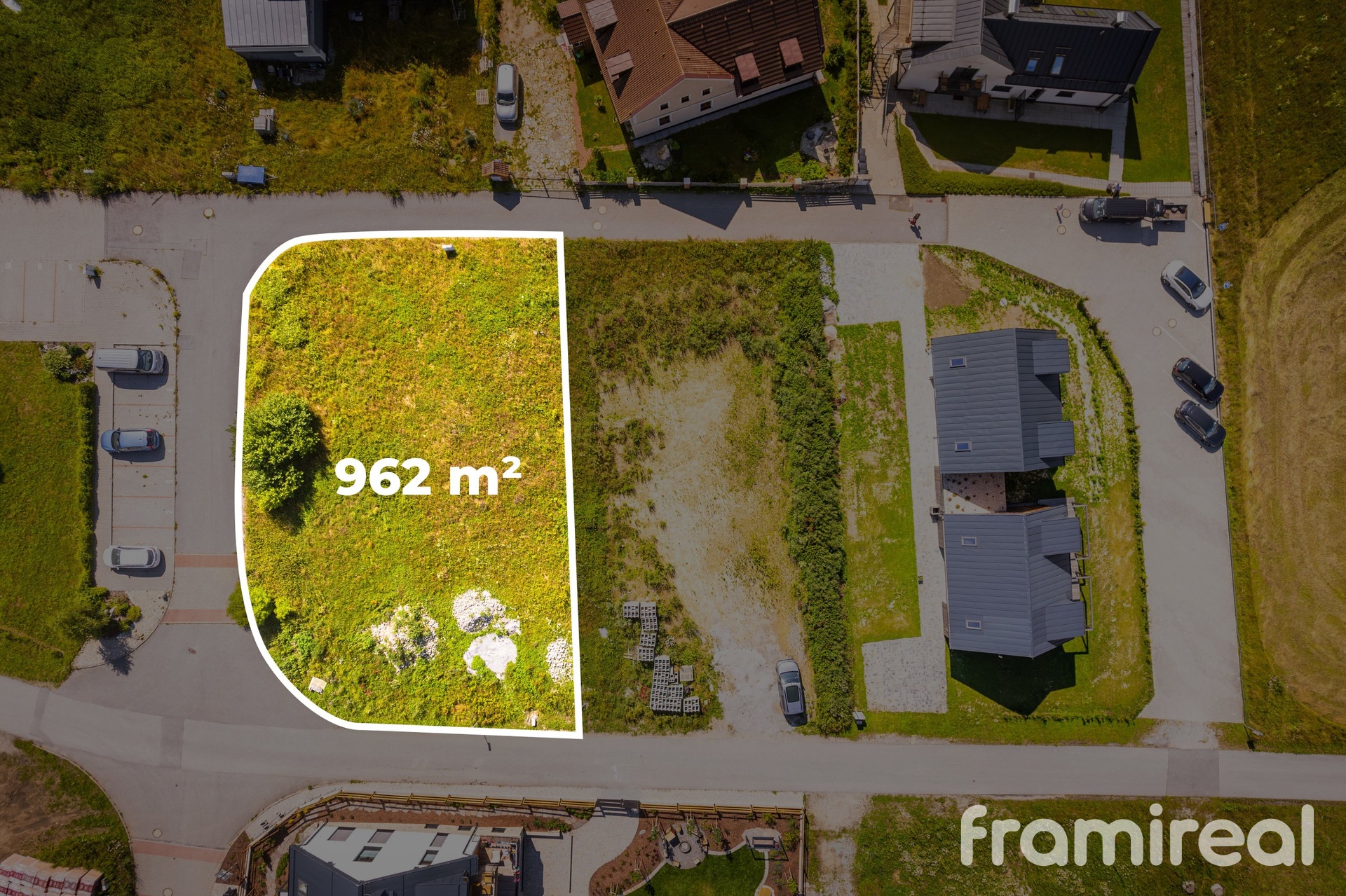 Prodej pozemku s platným stavebním povolením, 962 m² - Frymburk - Kovářov